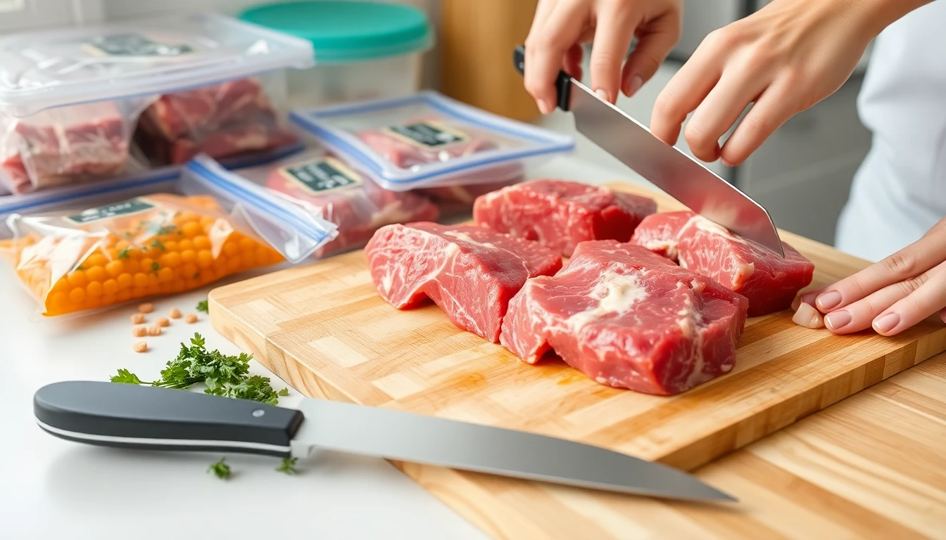 냉동보관 가능한 육류 손질법과 양념 재료 보관 방법