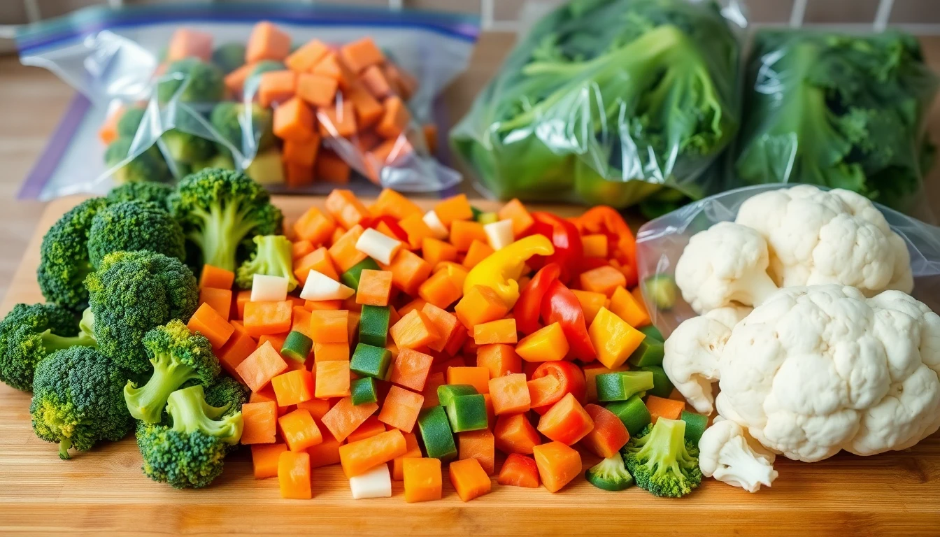 겨울철 냉동보관 채소 손질법과 요리활용팁