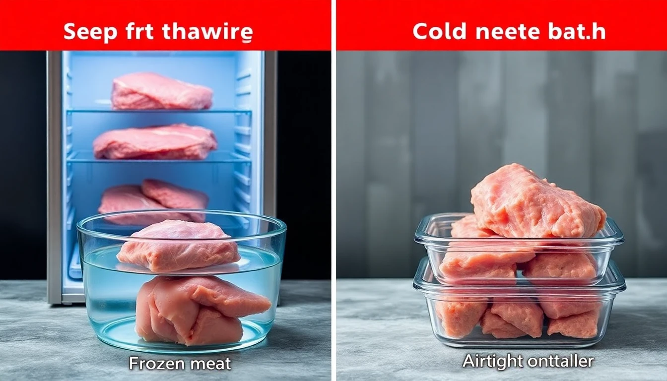 냉동 육류 해동 후 신선하게 보관하는 완벽 가이드