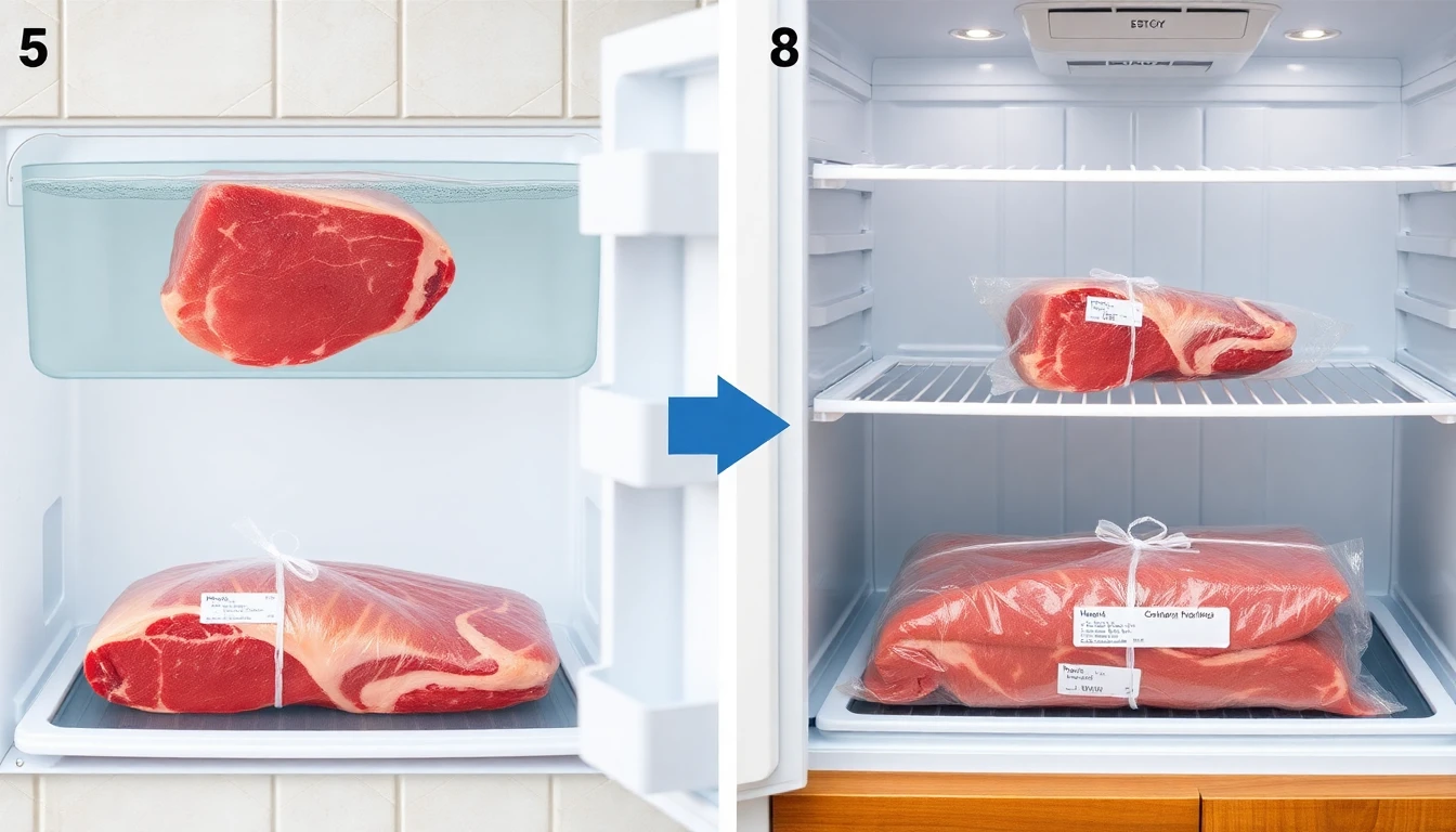 냉동 육류 해동 후 신선하게 보관하는 완벽 가이드