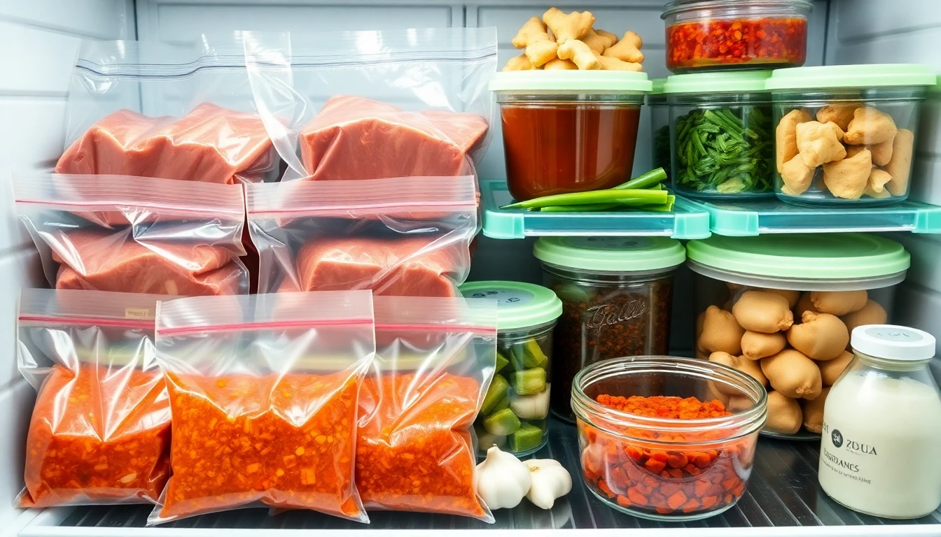 냉동보관 가능한 채소 손질법과 육류 양념 재료 보관 방법