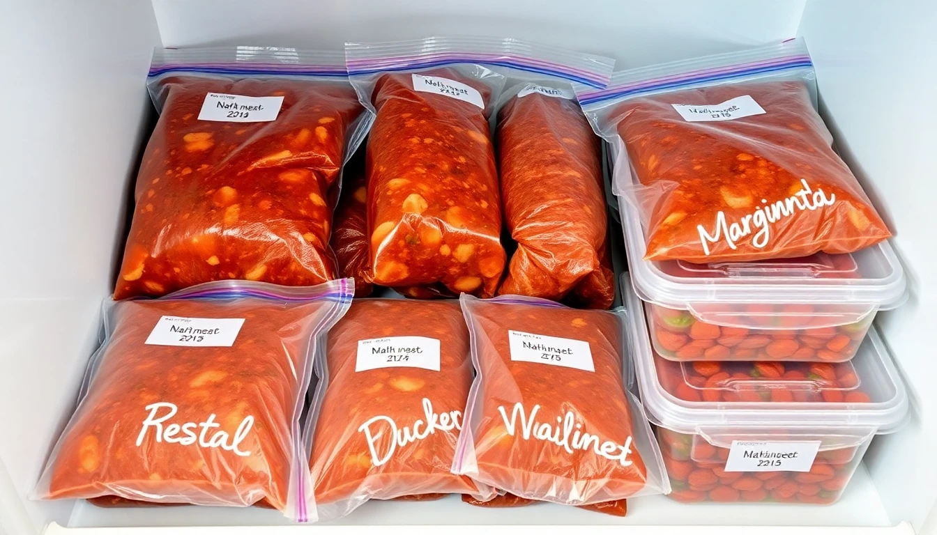 냉동보관 가능한 채소 손질법과 양념 육류 보관 방법