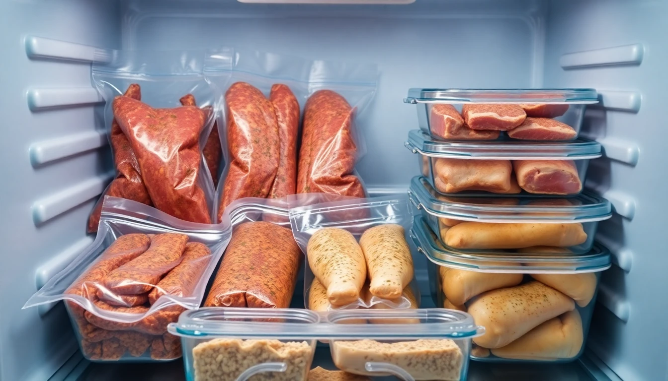 냉동보관 가능한 채소 손질법과 육류 양념 재료 보관 방법