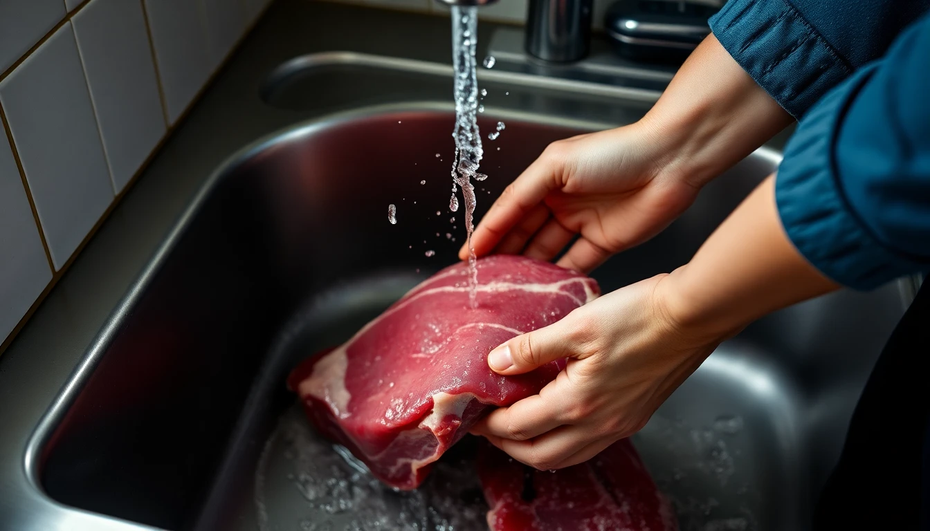 냉동 육류 해동 후 신선도 유지하는 손질법