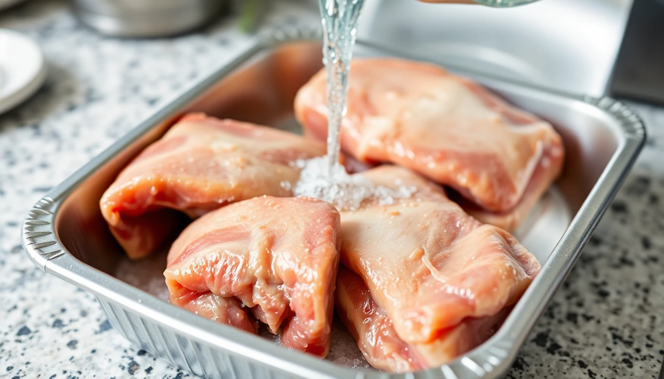 냉동 육류 해동 시간을 반으로 줄이는 방법