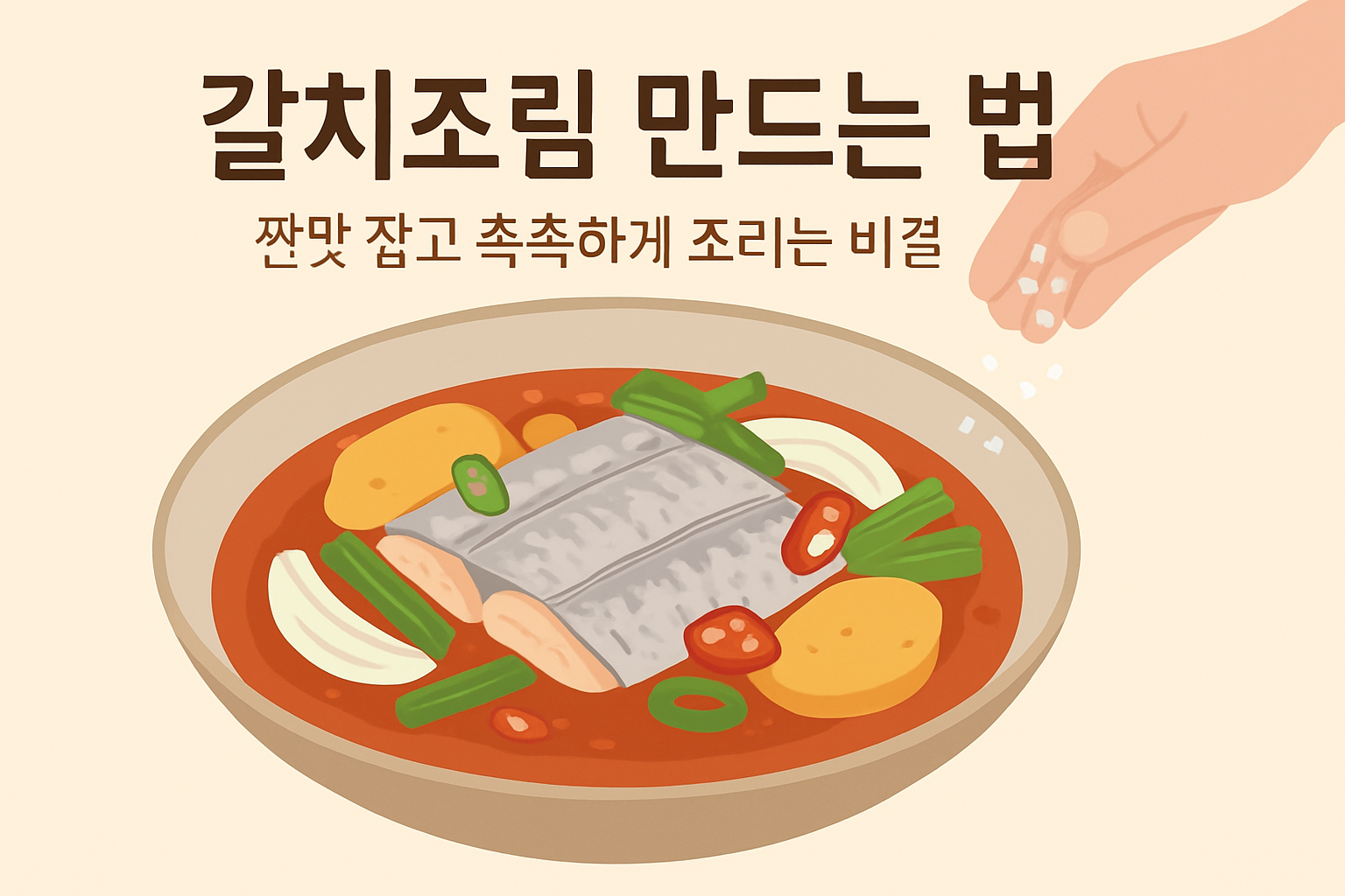 갈치조림 만드는 법 — 짠맛 잡고 촉촉하게 조리는 비결