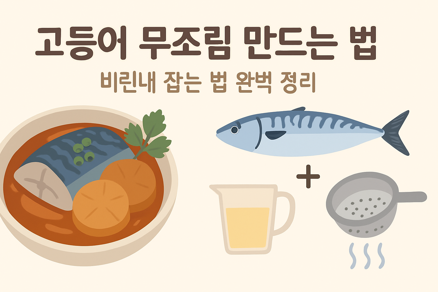 고등어 무조림 만드는 법 — 비린내 잡는 법 완벽 정리