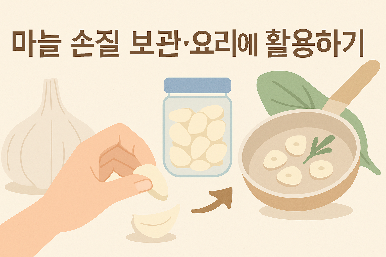 마늘 손질 보관 방법 요리에 활용하기