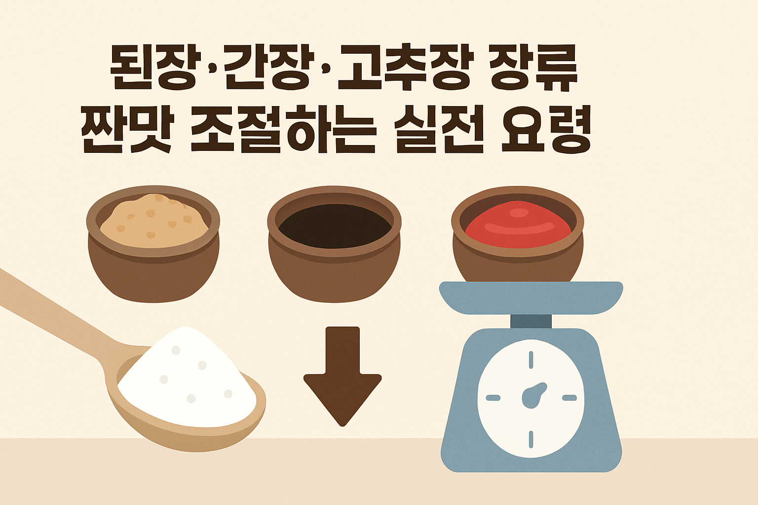 된장·간장·고추장 장류 짠맛 조절하는 실전 요령