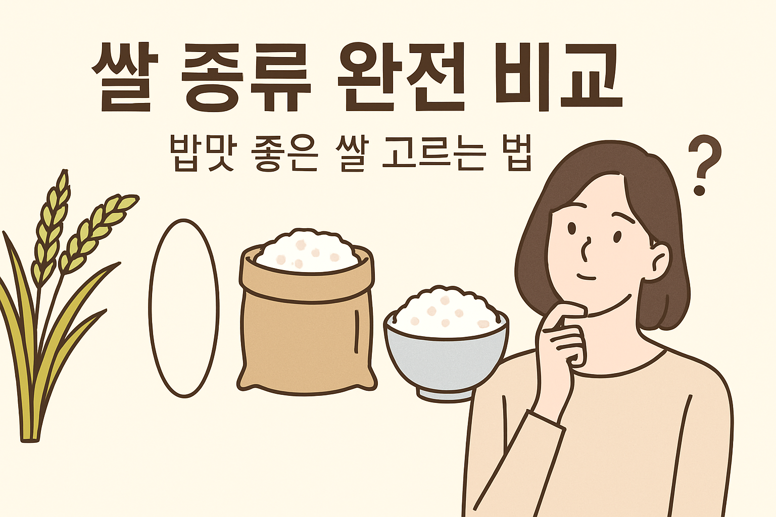 쌀 종류 완전 비교 - 밥맛 좋은 쌀 고르는 법
