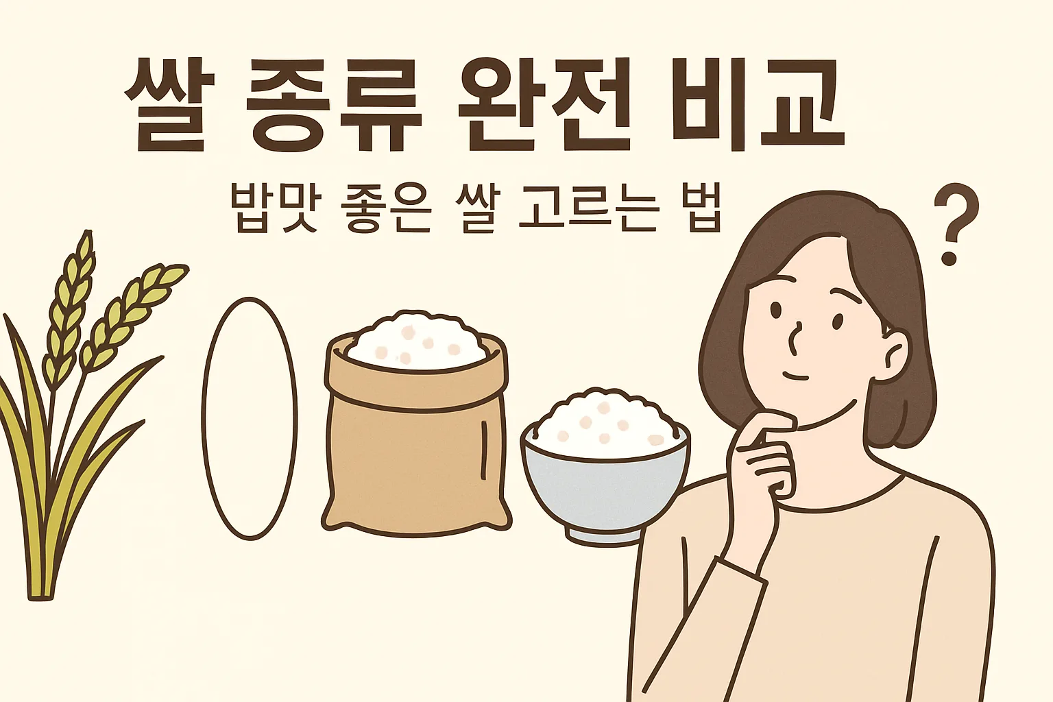 쌀 종류 완전 비교 - 밥맛 좋은 쌀 고르는 법