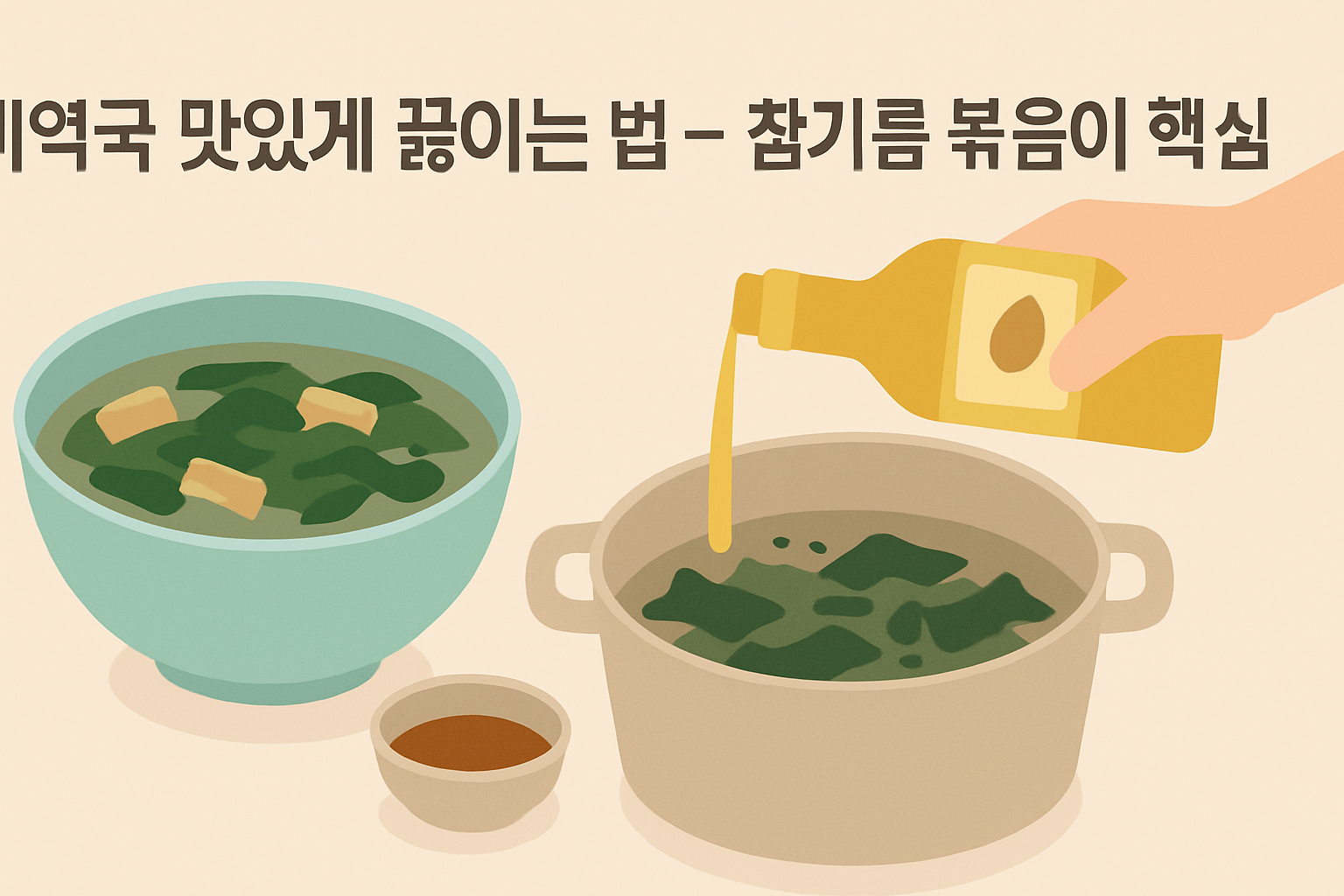 미역국 맛있게 끓이는 법 — 참기름 볶음이 핵심
