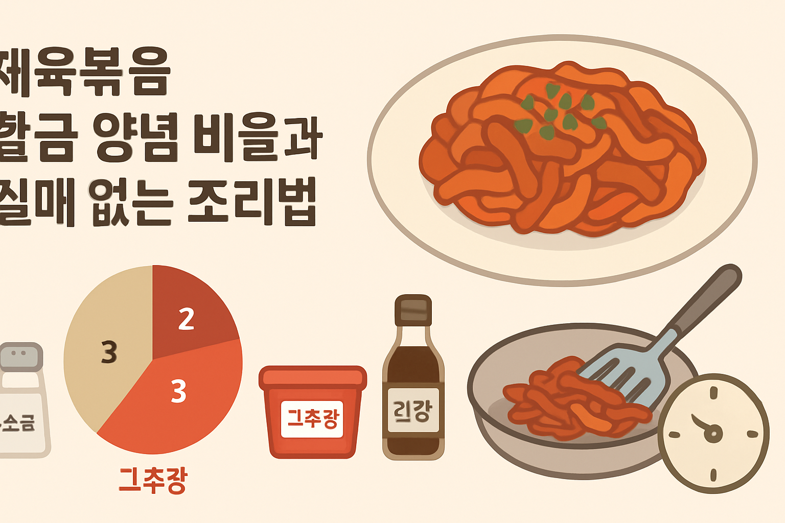 제육볶음 황금 양념 비율과 실패 없는 조리법