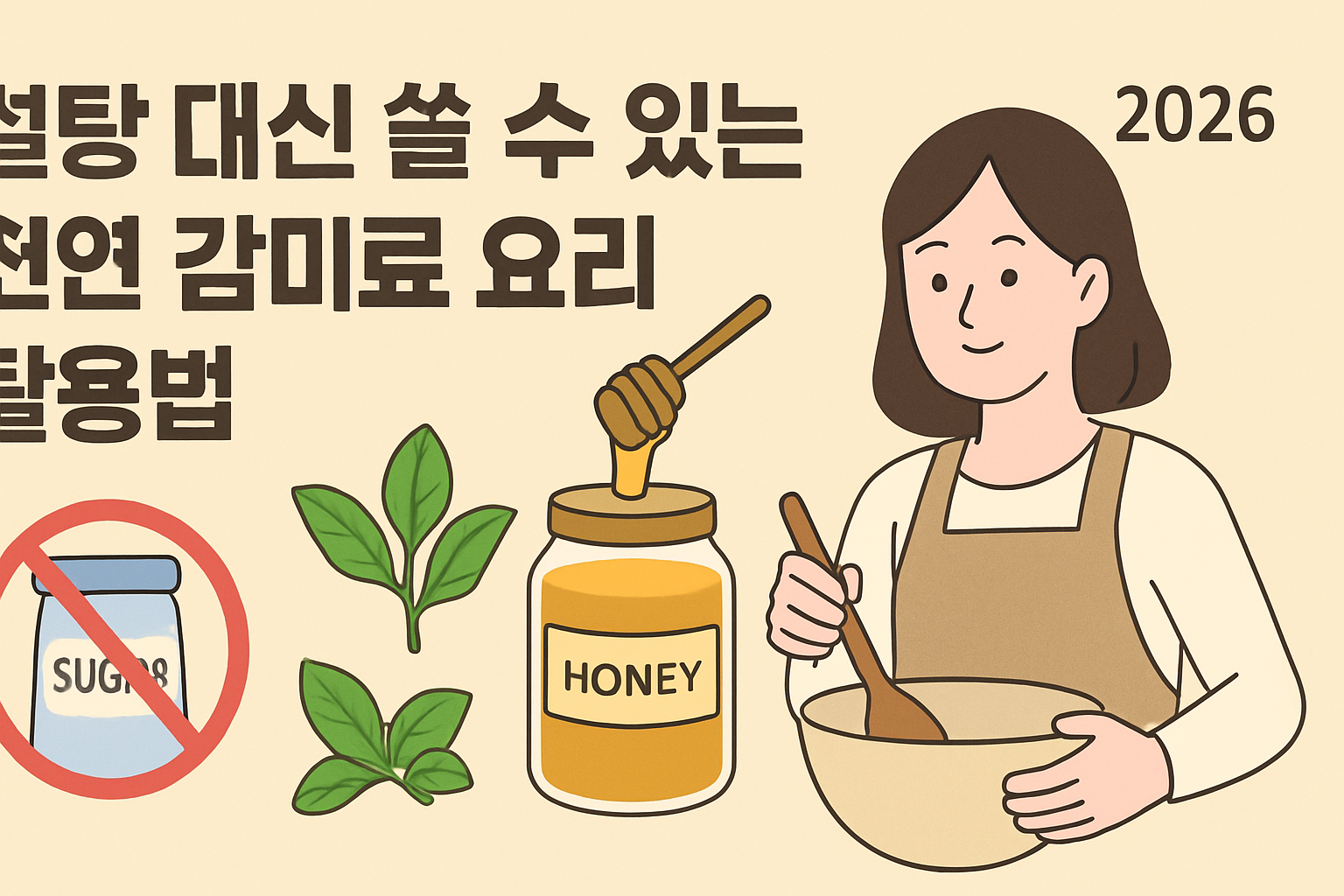 설탕 대신 쓸 수 있는 천연 감미료 요리 활용법 2026