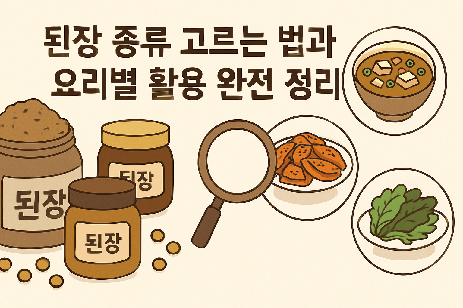 된장 종류 고르는 법과 요리별 활용 완전 정리