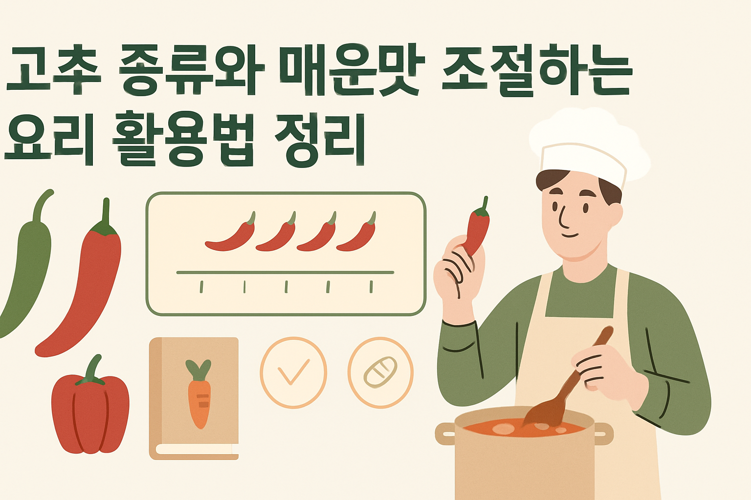 고추 종류와 매운맛 조절하는 요리 활용법 정리