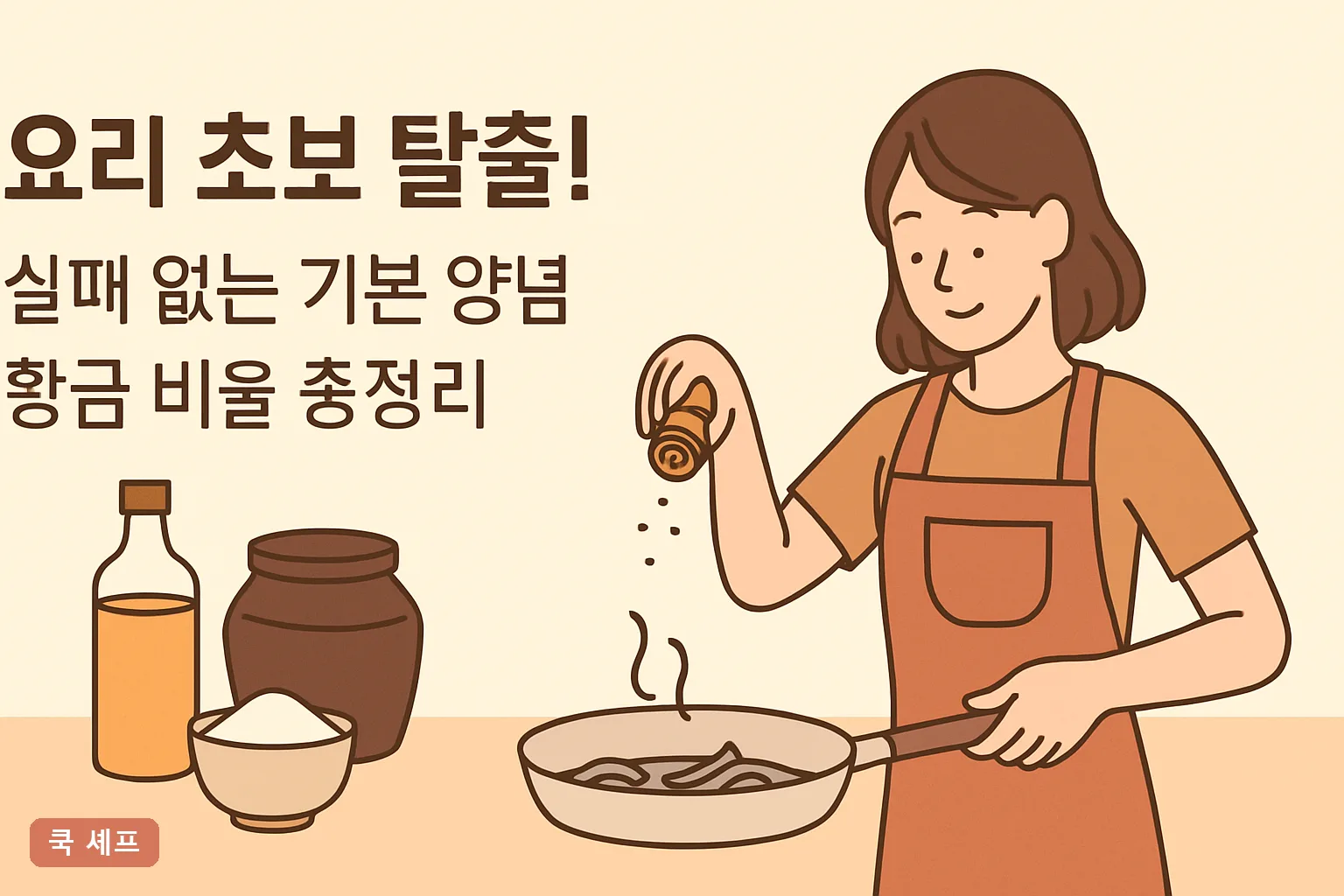 요리 초보 탈출! 실패 없는 기본 양념 황금 비율 총정리 2026 계량표 완벽 가이드