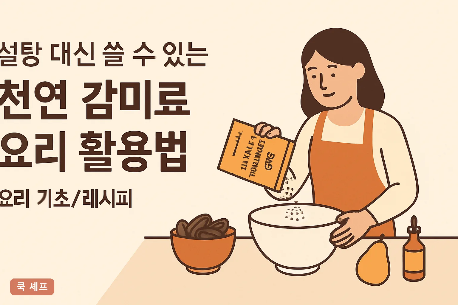 설탕 대신 쓸 수 있는 천연 감미료 요리 활용법 2026 비율표와 대체 공식 총정리