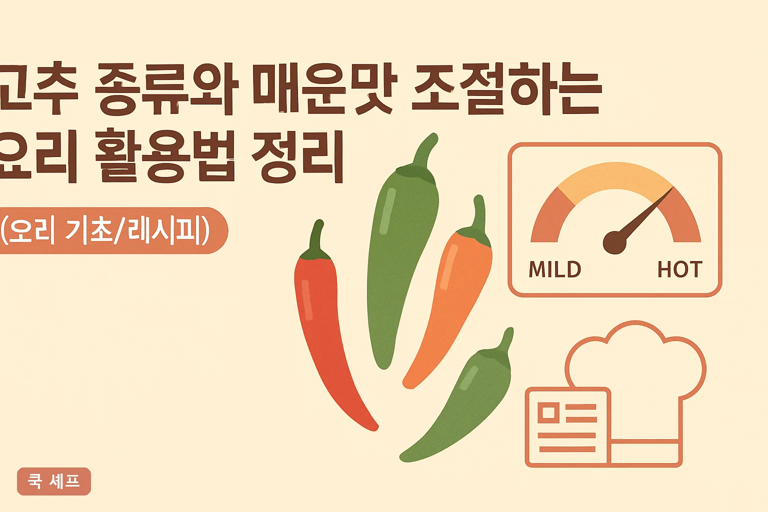 고추 종류와 매운맛 조절하는 요리 활용법 정리 2026 스코빌 순위표와 씨 제거 팁 완벽정리