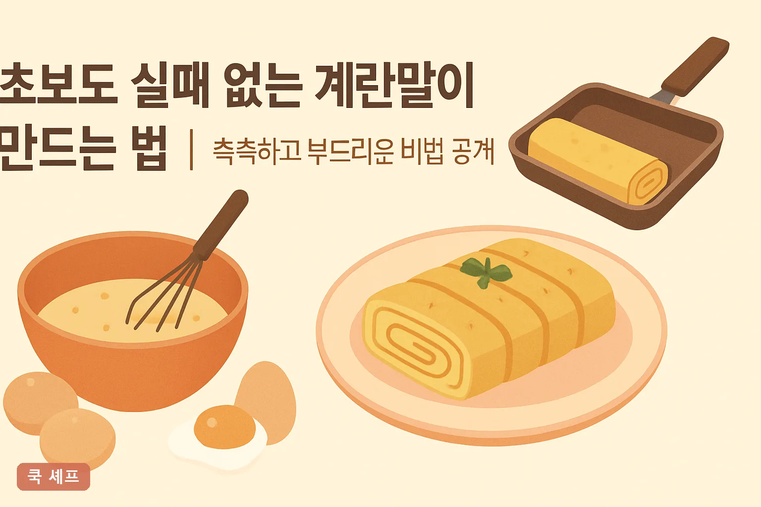 초보도 실패 없는 계란말이 만드는 법｜촉촉하고 부드러운 비법 공개