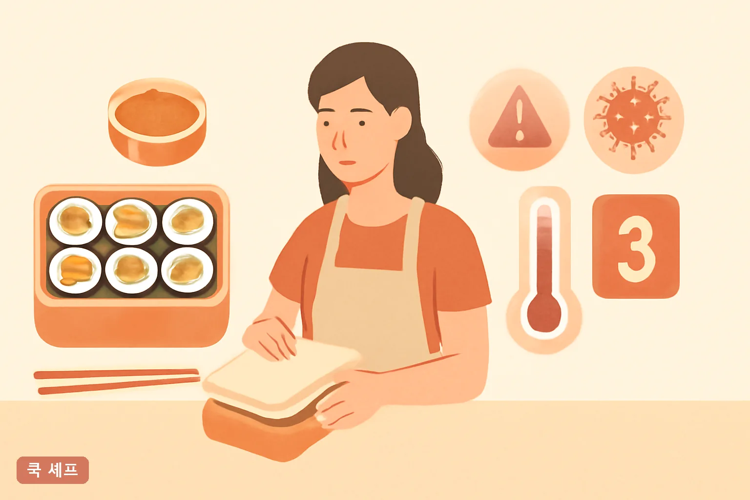 여름 김밥 도시락 안 쉬게 싸는 법 식중독 막는 2026년 보관 온도 3원칙과 밥 식히기 30분 체크표