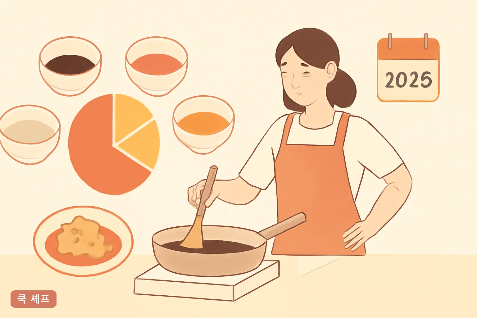 한식 기본양념 5가지 비율로 만드는 응용 요리 2026 황금비율표 총정리